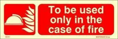 Εικόνα της To Be Used Only in the Case of Fire 10x30