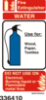 Picture of Fire Extinguisher Instructions Water 10x20