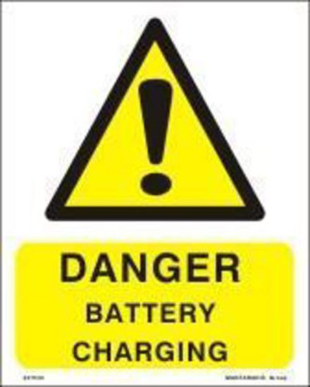 Εικόνα της Danger Battery Charging 20x25
