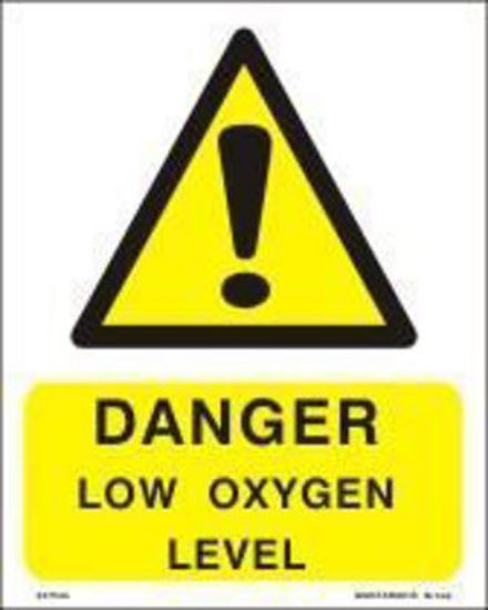 Εικόνα της Danger Low Oxygen Level 20x25