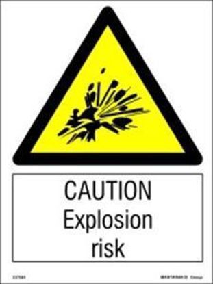 Εικόνα της Caution Explosion Risk 15x20