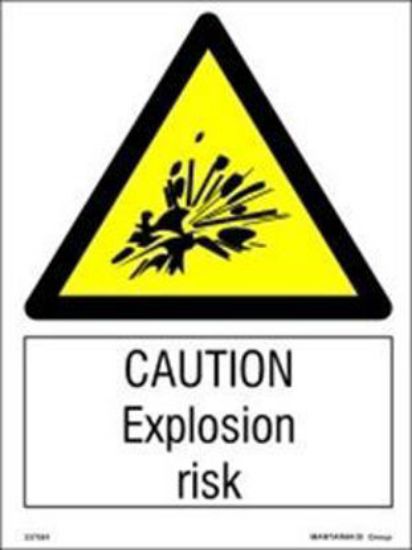 Εικόνα της Caution Explosion Risk 15x20
