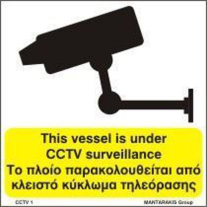 Εικόνα της This Vessel is under CCTV Surveillance 15x15