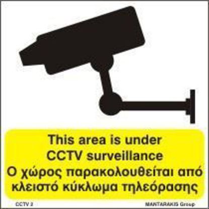 Εικόνα της This Area is under CCTV Surveillance 15x15