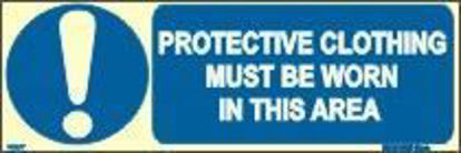 Picture of PROTECTIVE CLOTHING MUST BE WORN IN THIS AREA  10x30