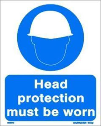 Εικόνα της HEAD PROTECTION MUST BE WORN 25x20