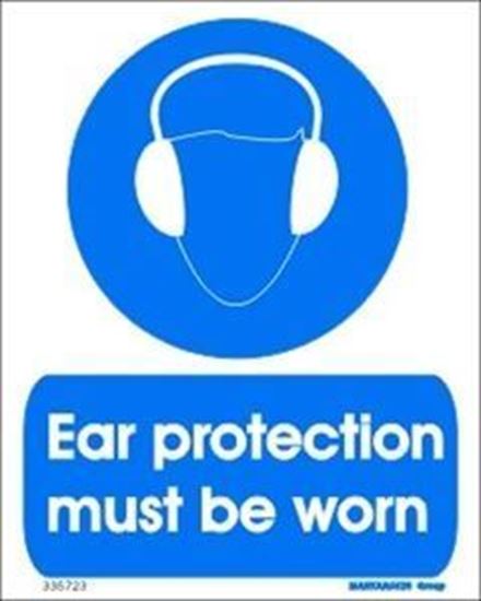 Picture of EAR PROTECTION MUST BE WORN 20X25