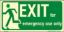 Picture of Exit for Emergency Use Only Left 15x30