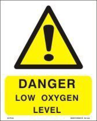 Picture of DANGER LOW OXYGEN LEVEL 20x25