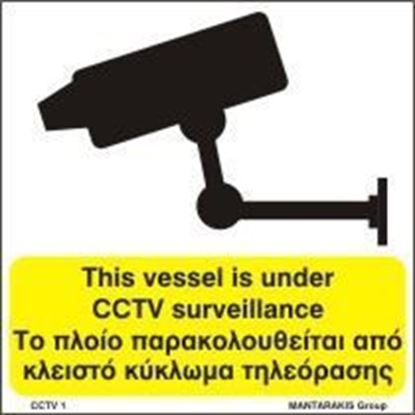 Picture of THIS VESSEL IS UNDER CCTV SURVEILLANCE 15x15