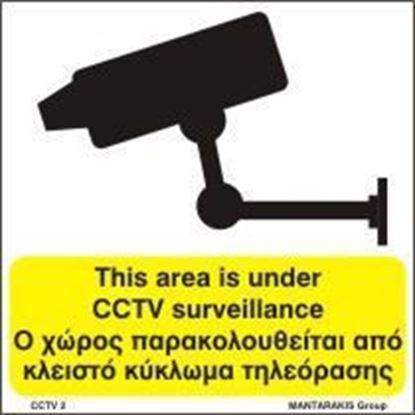 Εικόνα της THIS AREA IS UNDER CCTV SURVEILLANCE  15x15