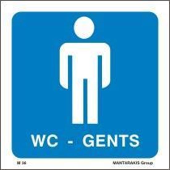Picture of W.C. GENTS SIGN 15X15
