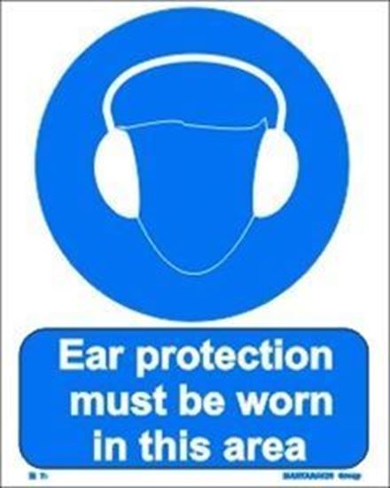 Picture of EAR PROTECTION MUST BE WORN IN THIS AREA  20x25
