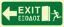 Picture of Exit (Arrow Straight Left) 15x35