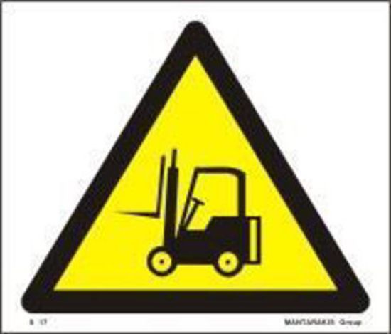 Εικόνα της Caution Forklift Trucks 17x20
