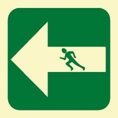 Picture of MAN IN ARROW STRAIGHT/LEFT SIGN 15X15