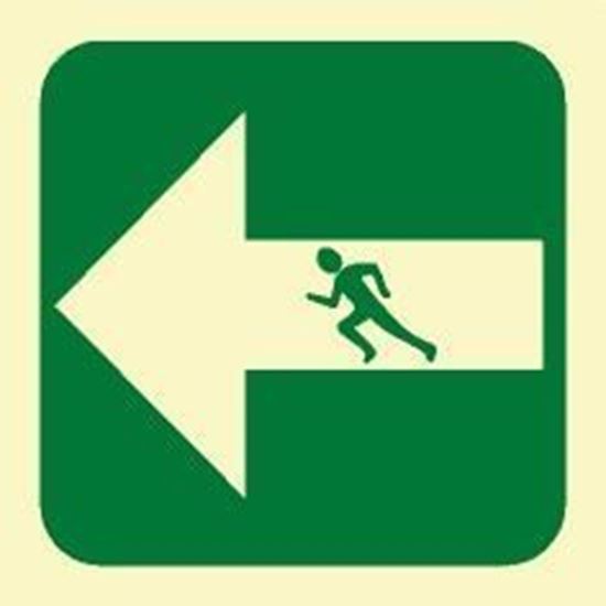 Picture of MAN IN ARROW STRAIGHT/LEFT SIGN 15X15