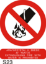 Εικόνα της Extinguishing Fire with Water is Prohibited 20x25