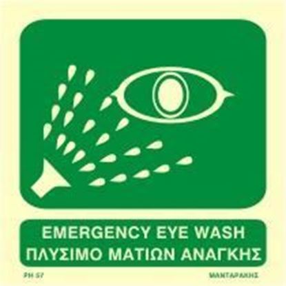 Picture of EMERGENCY EYE WASH SIGN    15x15