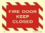 Εικόνα της Fire Door Keep Closed 15x20