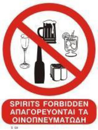 Εικόνα της Alcohol Drinks are Prohibited 20x15