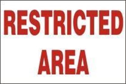 Picture of RESTRICTED AREA 30Χ20