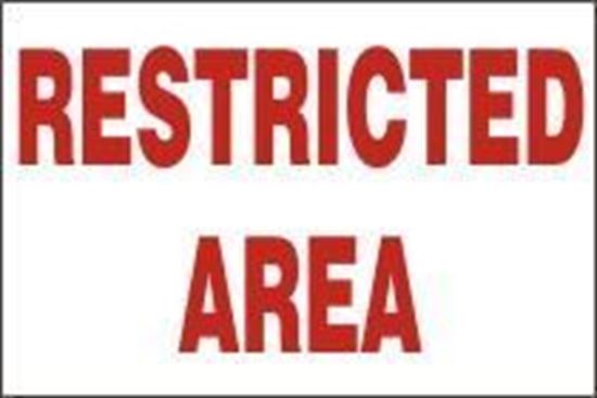 Picture of RESTRICTED AREA 30Χ20