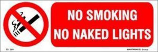 Εικόνα της No Smoking No Naked Lights 10x30