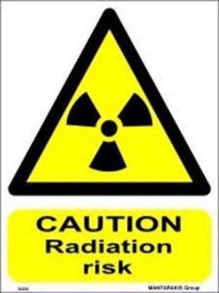 Εικόνα της Caution Radiation Risk 15x20