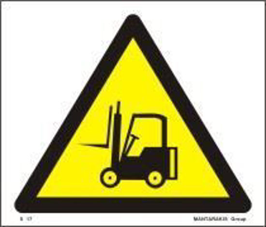 Picture of CAUTION FORK-LIFT TRUCKS S17 17x20