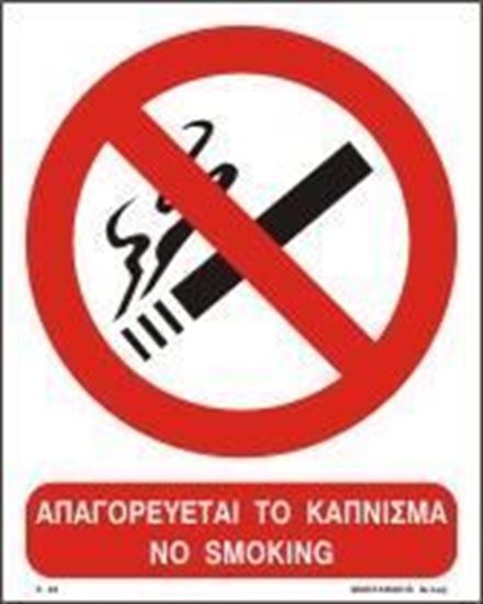 Picture of NO SMOKING SIGN 25x20