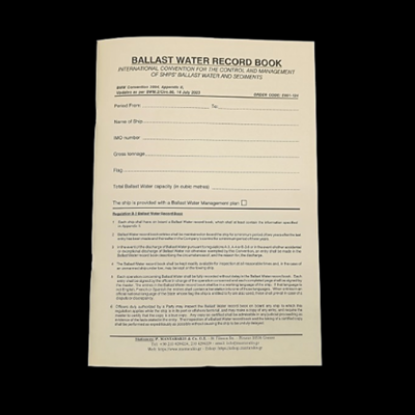Εικόνα της Ballast Water Record Book