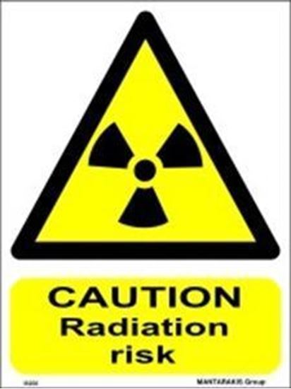 Picture of CAUTION RADIATION RISK 15X20