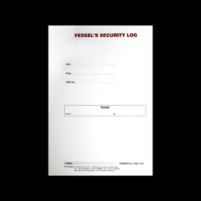 Picture of Vessel's Security Log Book