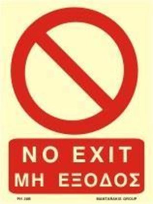 Picture of NO EXIT SIGN 20X15