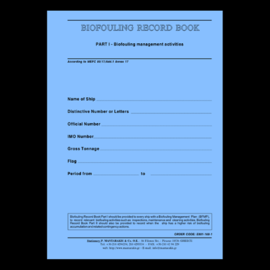 Εικόνα της Biofouling Record Book Part I