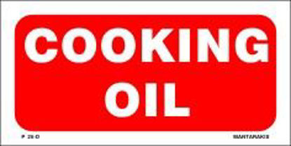 Εικόνα της Πίνακας Αυτοκόλλητος COOKING OIL 10x20