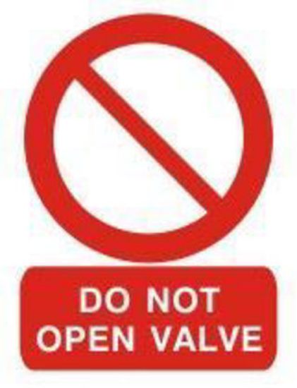 Εικόνα της Do not Open Valve 15x20
