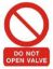 Εικόνα της Do not Open Valve 15x20