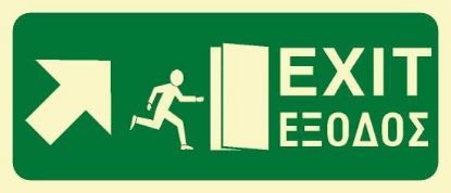 Picture of Exit (Arrow Diagonal Right Up) 15x35
