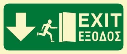 Picture of Exit (Arrow Straight Down) 15x35