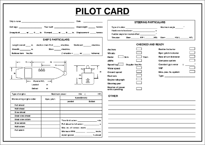 Picture of Pilot Card 30x42