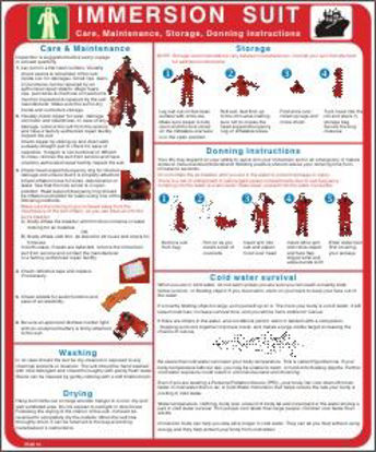 Picture of IMMERSION SUIT CARE,MAINT.,STORAGE,DONNING INSTRUCTIONS 50x35