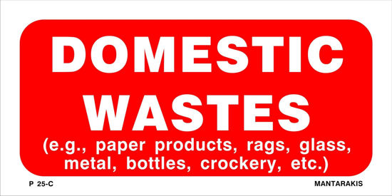 Picture of Shelf-adhesive Table DOMESTIC WASTES 10x20