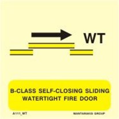 Picture of B-CLASS SELF-CLOSING SLIDING WATERTIGHT FIRE DOOR 15X15