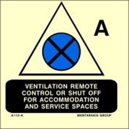 Picture of Ventilation remote control or shut-off for accommodation and service spaces 15X15
