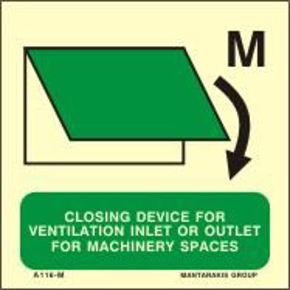 Picture of Closing device for ventilation inlet or outlet for machinery spaces 15x15