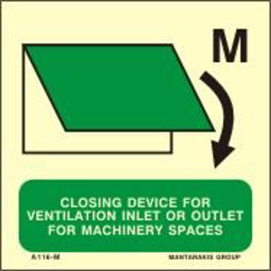 Εικόνα από Closing device for ventilation inlet or outlet for machinery spaces 15x15
