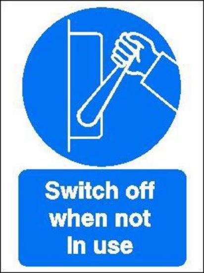 Εικόνα της Switch Off when not in Use 20x15