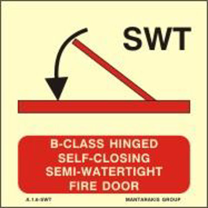 Picture of A-CLASS HINGED SELF-CLOSING SEMI-WATERTIGHT FIRE DOOR 15x15